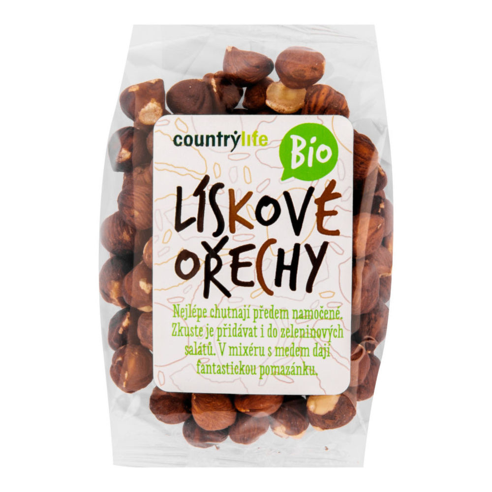 BIO lískové ořechy 100 g Country Life